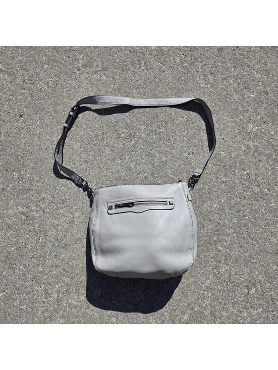 Rebecca Minkoff Handbags - Rebecca Minkoff Pebbled Leather Gray Shoulder Bag
